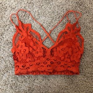 Free people orange Bralette